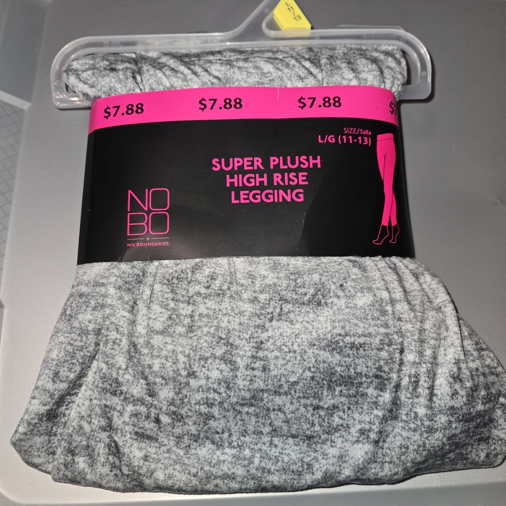 NOBO Soft Gray Velour Leggings